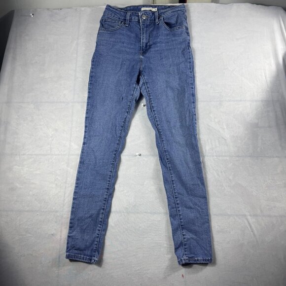 Levi's Denim - Y2K Levi's Skinny‎ Jeans Womens Blue Denim 721 High Rise 5-Pocket Comfort 28x28